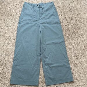 Paul Smith Sage Green High Waisted Wide Leg Pants. UK Size 42.